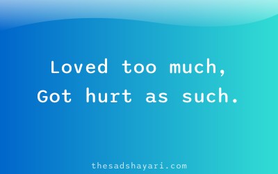 Heart touching sad shayari about heartbreak