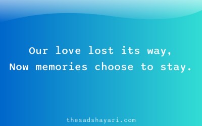 Breakup shayari about love lost