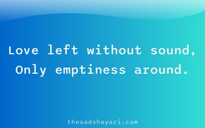 Sad Hindi shayari about love that faded away