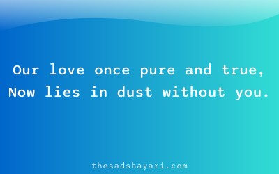 Breakup shayari in Hindi about lost love