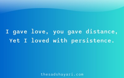 One sided love shayari in Hindi about unreturned affection