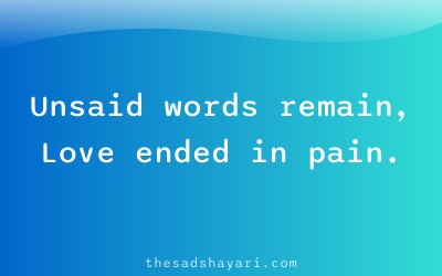 Heart touching WhatsApp sad love shayari