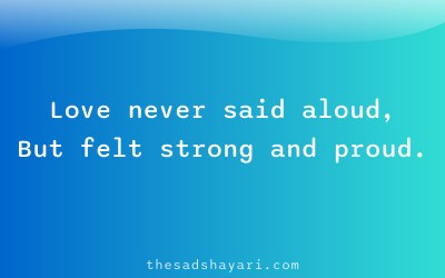 Hindi shayari about love untold and real