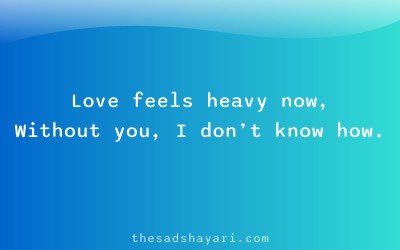 Miss you Hindi shayari about love pain