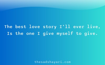 After breakup motivational shayari about self love