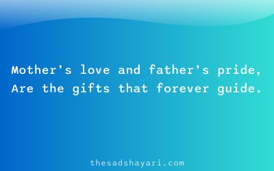 Family shayari in Hindi about parents’ love