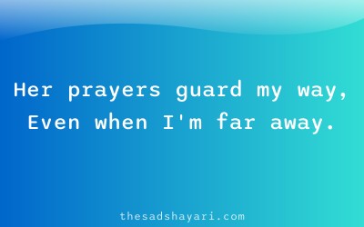 Hindi emotional shayari about mother’s blessings