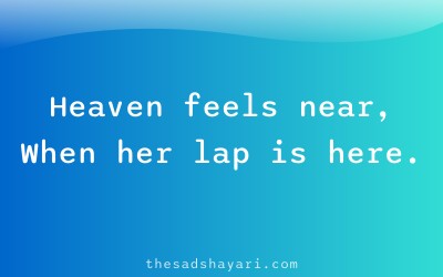 Heart touching maa shayari about comfort and love