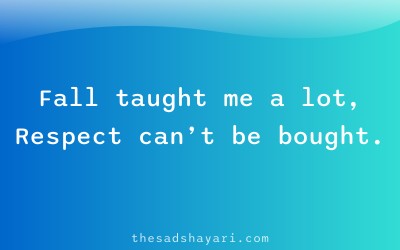 Emotional self respect shayari about learning