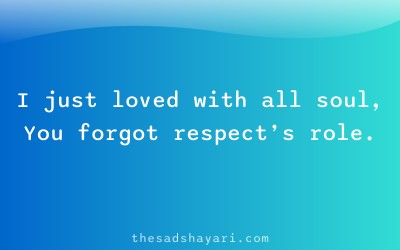 Hindi self respect shayari about true love and hurt