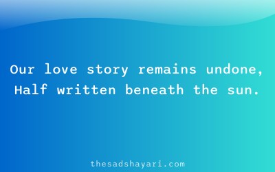 Gujarati sad shayari about incomplete love