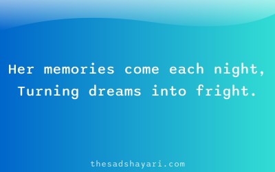 Heart touching sad Hindi shayari about memories