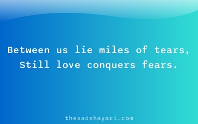 Long distance Hindi shayari about love across miles