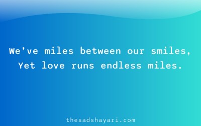 Sad shayari about long distance relationship