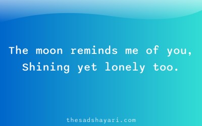 Night sad shayari about moon and love