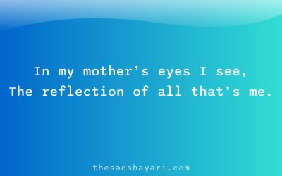 Emotional Hindi shayari about mother’s eyes