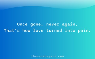 Motivational shayari about awareness after pain