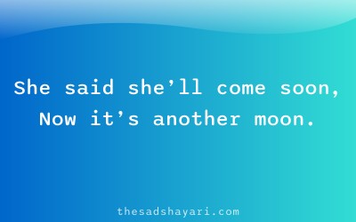 Sad shayari about unfulfilled promises