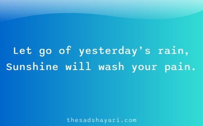 Motivational shayari about new beginnings after pain