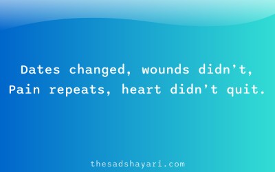 Latest sad shayari 2025 about unchanged pain