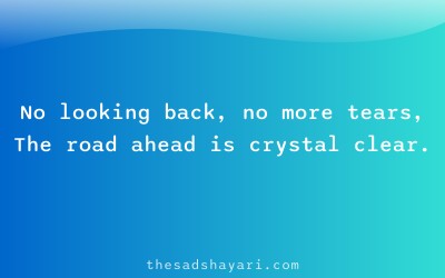 Motivational Hindi shayari about clarity after breakup