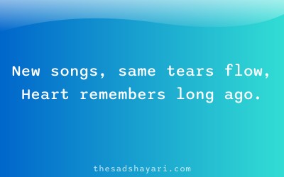 Sad 2025 shayari about music and memories