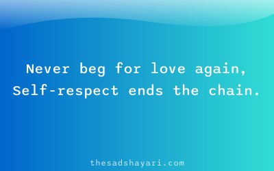 Motivational Hindi shayari about self respect