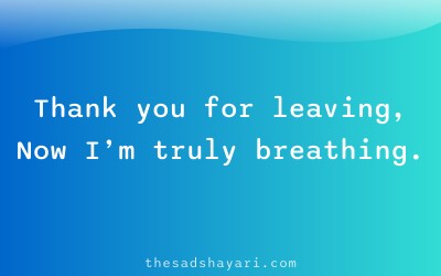 Positive Hindi shayari about freedom after breakup