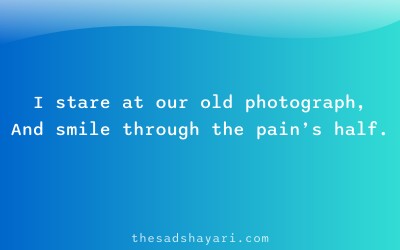 Emotional yaad shayari about photos and memories