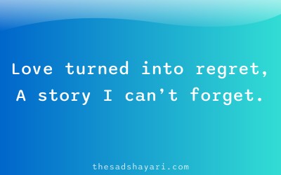 Pachtava shayari in Hindi about regret of love