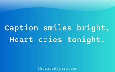 Instagram caption sad shayari about fake posts