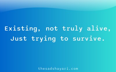 Sad zindagi shayari in Hindi about living with pain