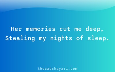 Sad Hindi shayari about painful memories