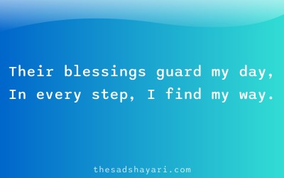 Parents emotional Hindi shayari about blessings