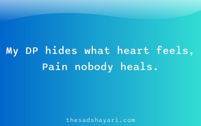 Sad DP quote shayari about scars and emotions