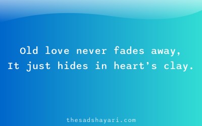 Sad Hindi shayari about old love memories
