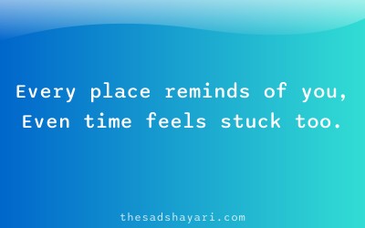 Sad Hindi shayari about reliving old memories