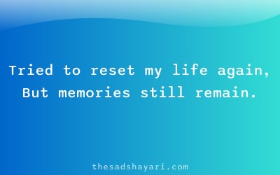 Sad shayari 2025 about failed new beginnings