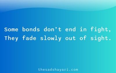 Painful Hindi poetry about fading relationships