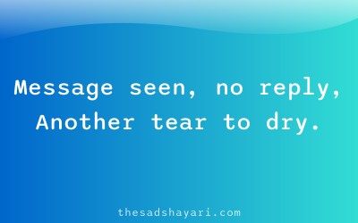 Sad Instagram shayari about being ignored