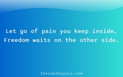 Motivational Hindi shayari about emotional freedom