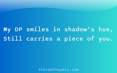 Sad DP quote shayari about love memories