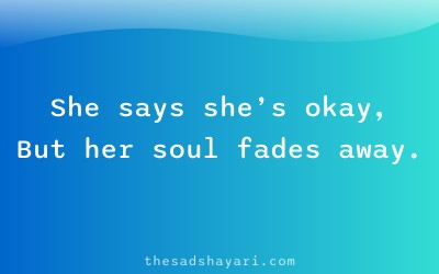 Girls sad shayari about pretending strong