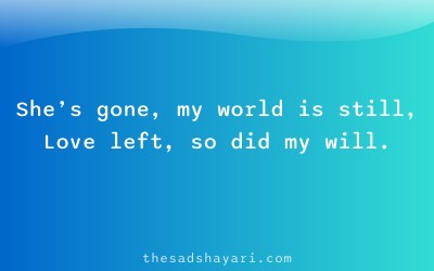 Sad shayari about losing ex forever