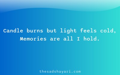 Birthday sad shayari about candle and memories