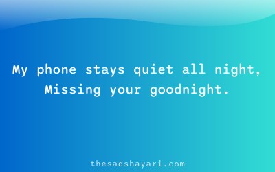 Hindi judai shayari about silence after love