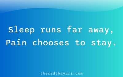 Night sad shayari about sleeplessness