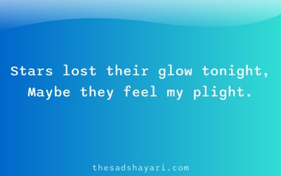 Sad shayari about stars and loneliness