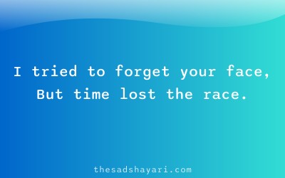 Sad Hindi shayari about unforgettable love