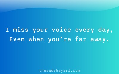 Sad Hindi shayari about missing boyfriend